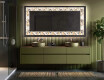 Backlit Decorative Mirror - Floral Reflections #5