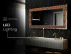Backlit Decorative Mirror - Abstract Leaves #7
