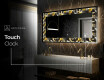 Backlit Decorative Mirror - Floral Symmetries #6