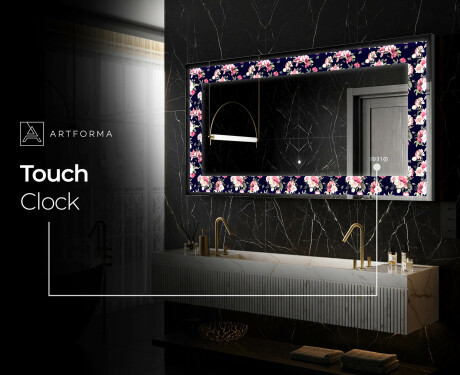 Backlit Decorative Mirror - Floral Layouts #5