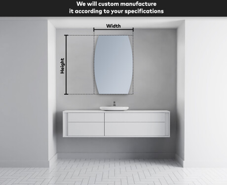 Irregular Mirror LED Lighted decorative design M221 #4