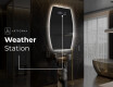 Irregular Mirror LED Lighted decorative design M221 #6