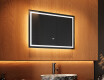 Designer Backlit LED Bathroom Mirror 70x50cm with Dual color, Touch Switch, Demister - L49