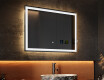 Designer Backlit LED Bathroom Mirror 80x60cm with Dual color, Demister, Station, Touch Switch - L01 #2