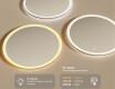 Round LED light bathroom mirror 80cm with Dual color, Touch Switch #3