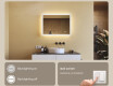 Rectangle bathroom mirror with LED lights 80x60cm with Dual color, Touch Switch, Demister #4