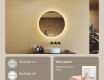 Round mirror with lighting 60 cm, dual color, touch switch, heating pad #3