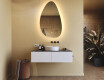 Irregular-shaped mirror with lighting, 64×104 cm, dual color, touch switch, heating mat #9