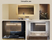 Illuminated bathroom mirror 60x80/80x60 cm with neutral light color 4500K #2