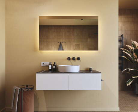 Illuminated bathroom mirror 60x80/80x60 cm with neutral light color 4500K #7