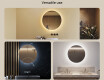 Round illuminated bathroom mirror 60 cm with neutral light color 4500K #2