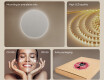 Round illuminated bathroom mirror 60 cm with neutral light color 4500K #4