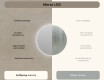 Round illuminated bathroom mirror 60 cm with neutral light color 4500K #5