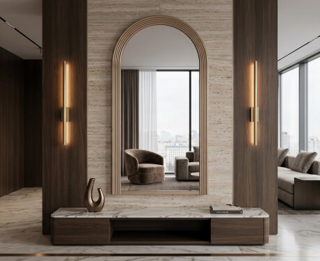 Modern mirror with a lacquered ARCUS MDF frame #5