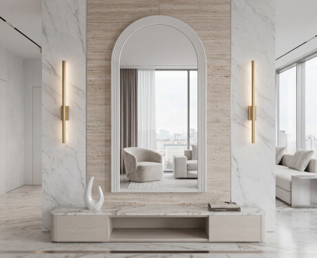 Modern mirror with a lacquered ARCUS MDF frame #7