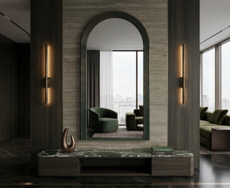 Modern mirror with a lacquered ARCUS MDF frame #9