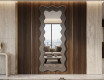 Decorative wavy mirror with a lacquered FLOW MDF frame #5