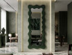 Decorative wavy mirror with a lacquered FLOW MDF frame #9