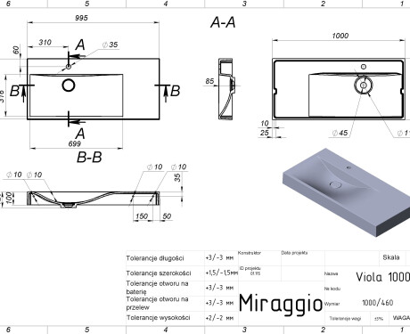 VIOLA 1000 L MATT doirteal