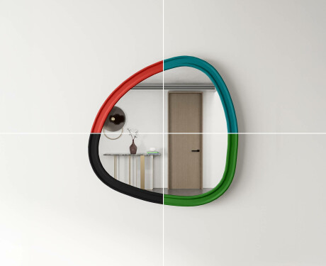 Irregular mirror with MDF frame L302 #4