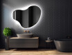 Wall asymmetrical mirror with lights LED N221 #2
