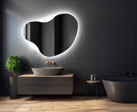 Irregular Mirror LED Lighted decorative design N221 #2