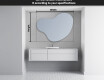 Irregular Mirror LED Lighted decorative design N221 #3