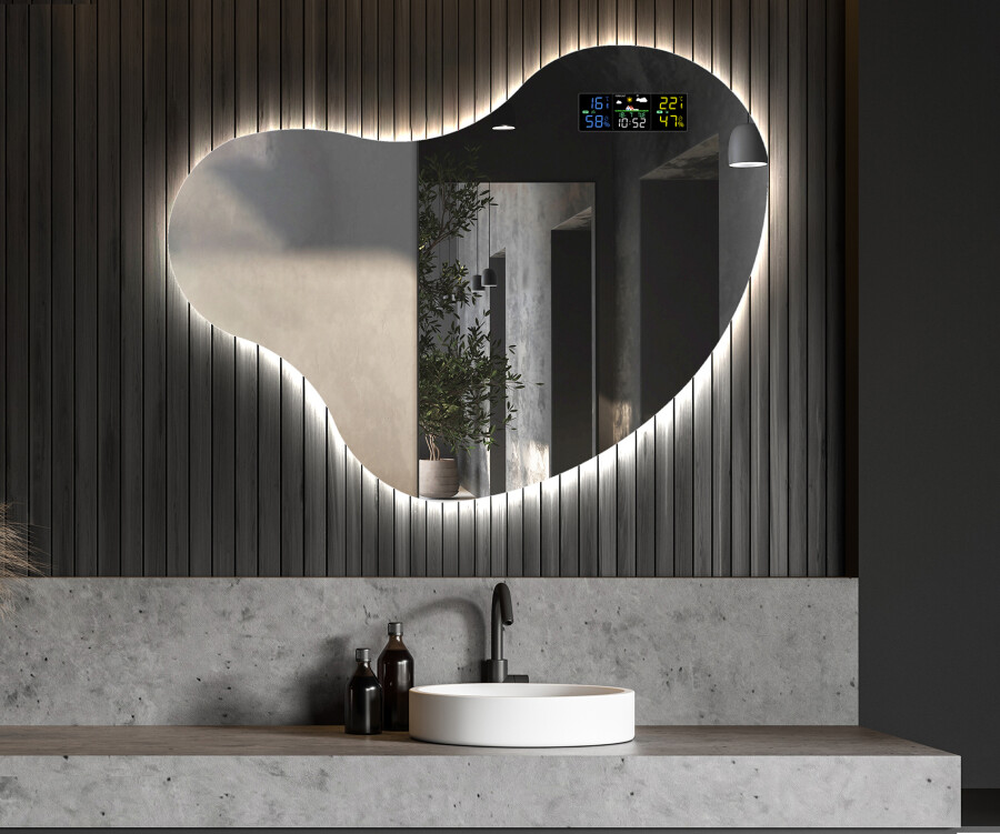 Irregular Wall Mirror Aesthetical Home Design Mirror Asymmetrical Wall  Design