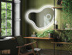 Wall asymmetrical mirror with lights LED N222 #3
