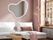 Wall asymmetrical mirror with lights LED N222 #4
