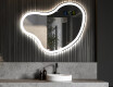 Wall asymmetrical mirror with lights LED N222 #5