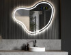 Wall asymmetrical mirror with lights LED N223 #5