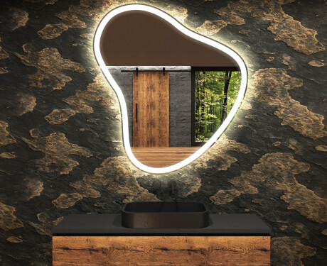 Irregular Mirror LED Lighted decorative design V222