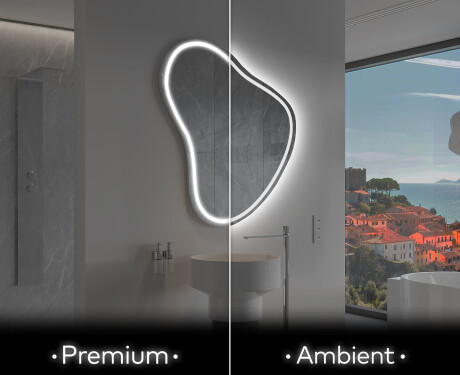 Irregular Mirror LED Lighted decorative design V223