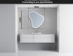 Irregular Mirror LED Lighted decorative design V223 #5