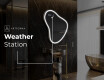 Irregular Mirror LED Lighted decorative design V223 #8