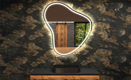 Irregular Mirror LED Lighted decorative design V223