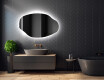 Wall asymmetrical mirror with lights LED O221 #2