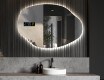 Wall asymmetrical mirror with lights LED O221 #5
