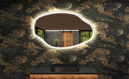 Irregular Mirror LED Lighted decorative design O222