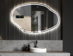 Wall asymmetrical mirror with lights LED O223 #5