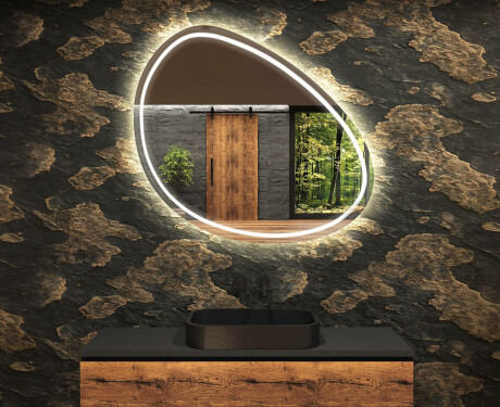 Irregular Mirror LED Lighted decorative design H223