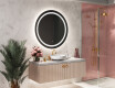 Round Backlit LED Bathroom Mirror L33 #9