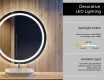 Round Backlit LED Bathroom Mirror L33 #4