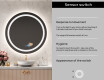 Round Backlit LED Bathroom Mirror L33 #6