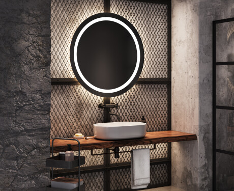 Round Backlit LED Bathroom Mirror L33 #8