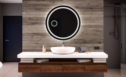 Round Backlit LED Bathroom Mirror L33
