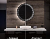 Round Backlit LED Bathroom Mirror L35 #1