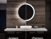 Round Backlit LED Bathroom Mirror L76