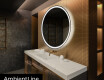Round Backlit LED Bathroom Mirror L76 #3